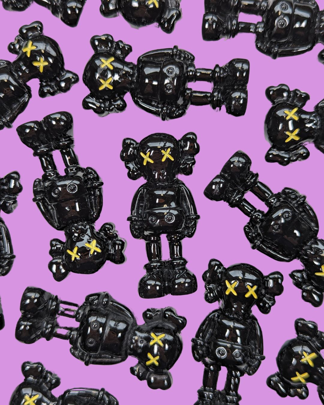 KAWS Companions - Black & Gold
