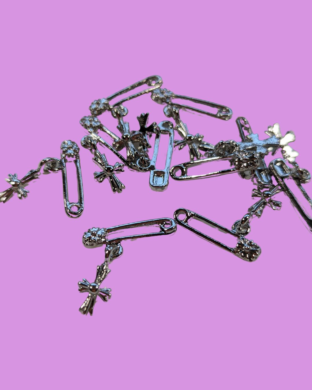 Krome Harts Safety Pin - Dark Silver