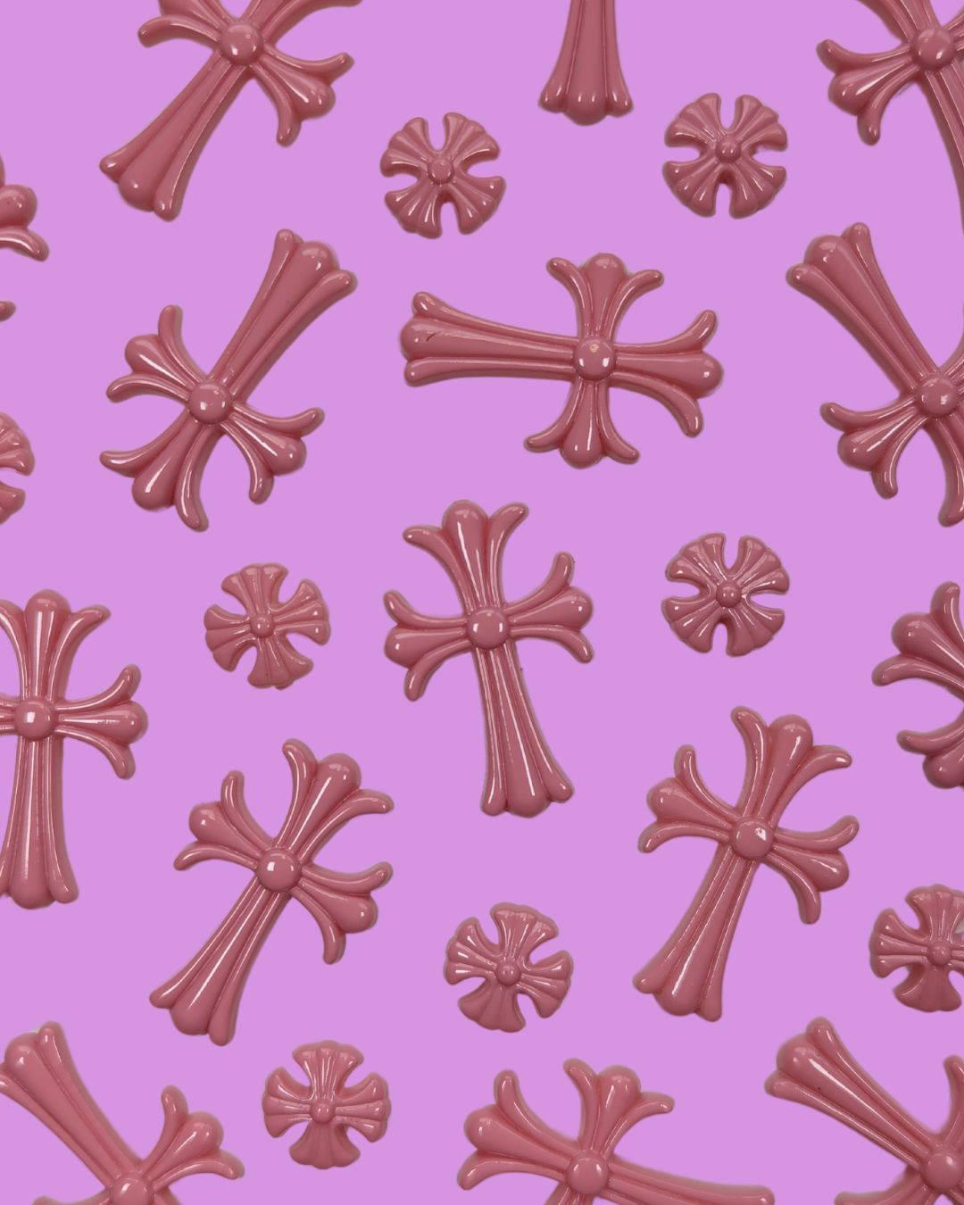 Krome Harts Crosses - Pink