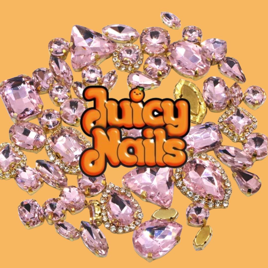 Chunky Bling Bag - Light Rose