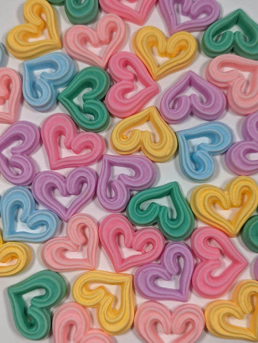 Piped Icing Hearts