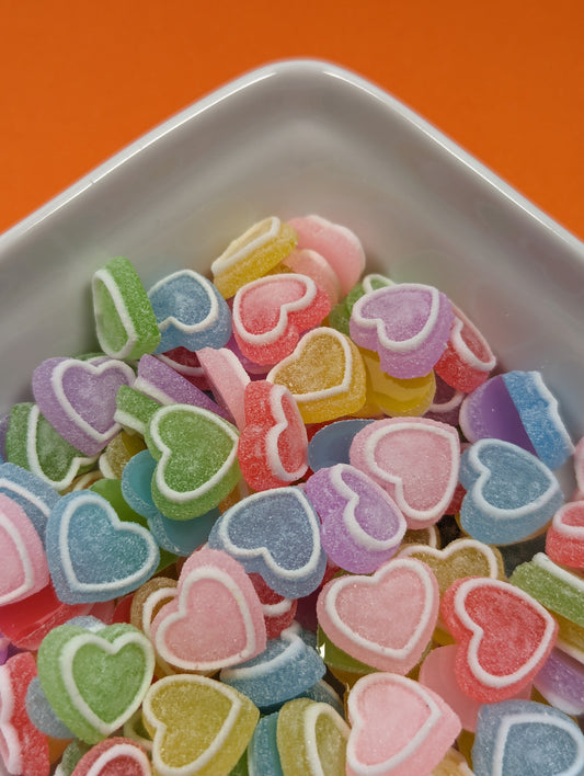 Sugared Jelly Hearts